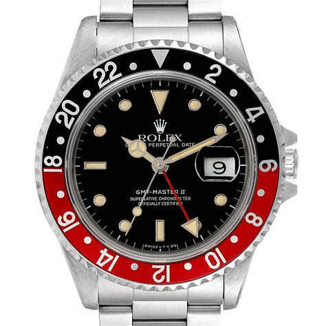 rolex gmt master 2 red and black